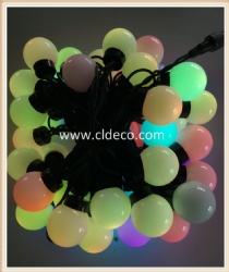 LED BIG BALL STRING LIGHTS 10M 50LED RUBBER CABLE CONNECTABLE