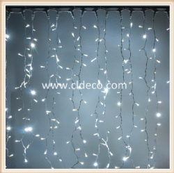 LED DECORATIVE CURTAIN LIGHTS FLASH RUBBER CABLE CONNECTABLE