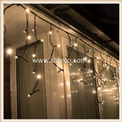 LED DECORATIVE ICICLE LIGHTS RUBBER CABLE CONNECTABLE