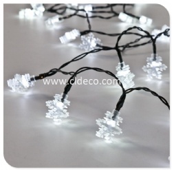 LED STRING LIGHTS WITH SNOWFLAKE PVC CABLE CONNECTABLE