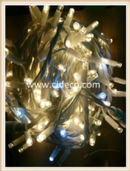 LED STRING LIGHTS 10M 100LED FLASH RUBBER CABLE CONNECTABLE